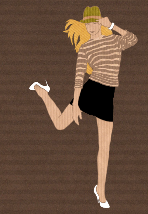 fashion illustration jump